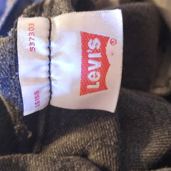 W 34 L 35 LEVI'S VINTAGE Black denim red tag button up jeans - Picture 7 of 9